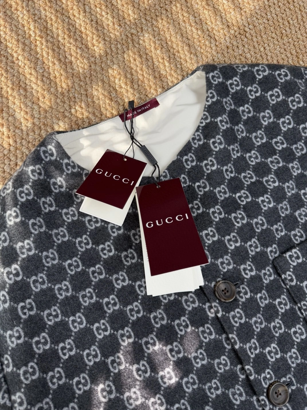 wg.luxury- 6u33i 100％ wool oversized item:D-F409L2313